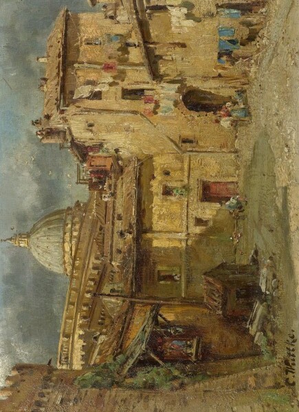 In den Strassen von Rom by Carl Wuttke